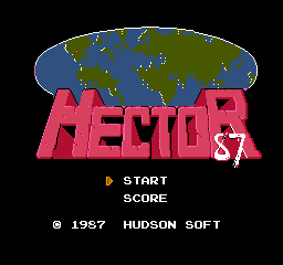 Hector 87 (Japan) Title Screen